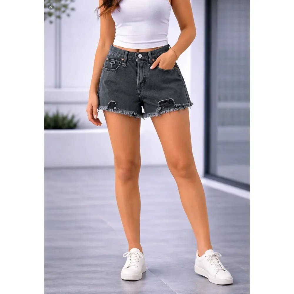 We The Free Makai Short Shorts Black Washed 24